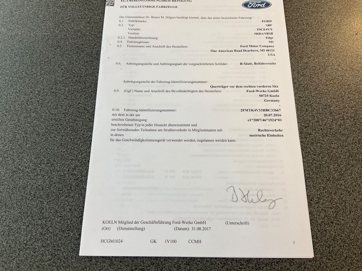 Ford Edge d'occasion