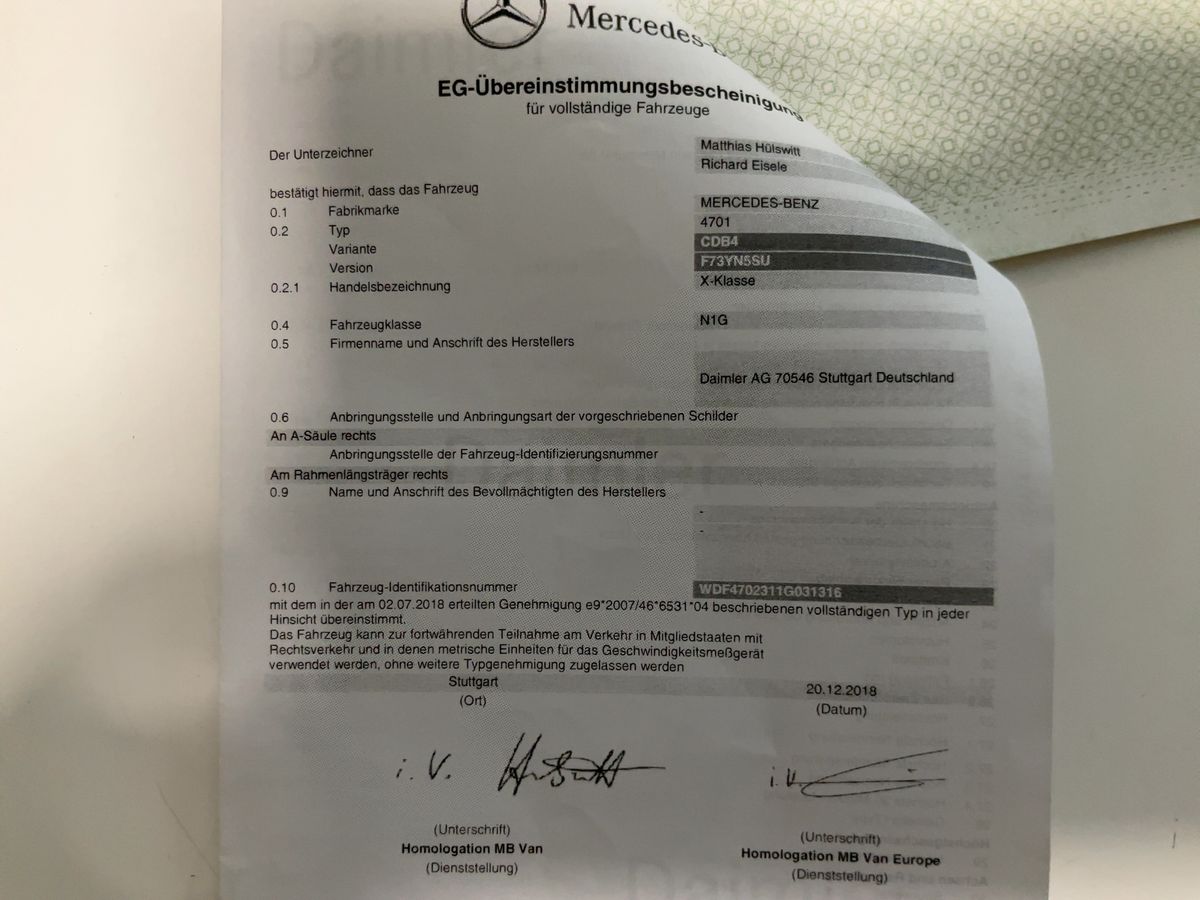 Mercedes-Benz X-Klasse d'occasion