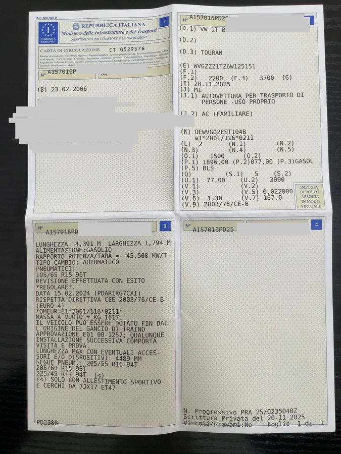 Volkswagen Touran d'occasion