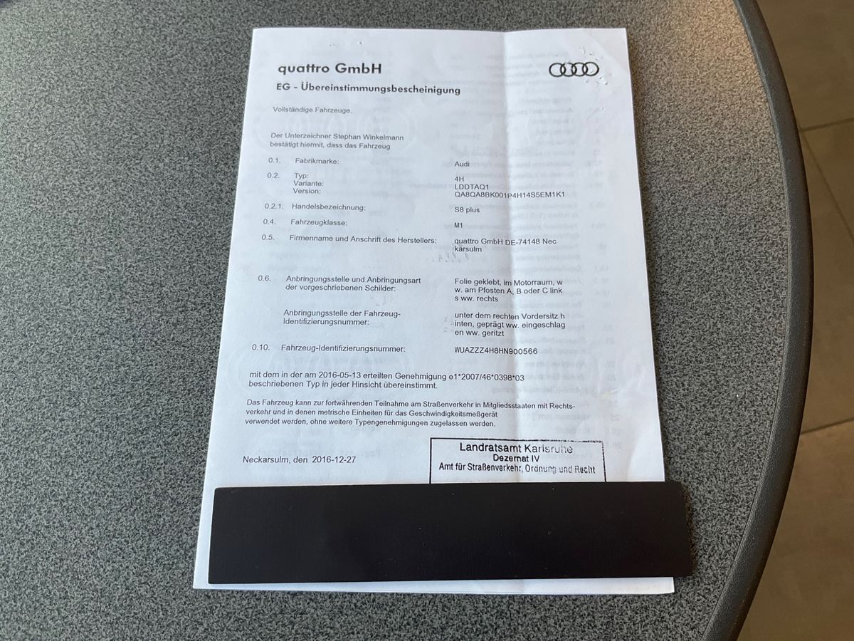 Audi S8 4.0 V8 TFSI quattro Plus