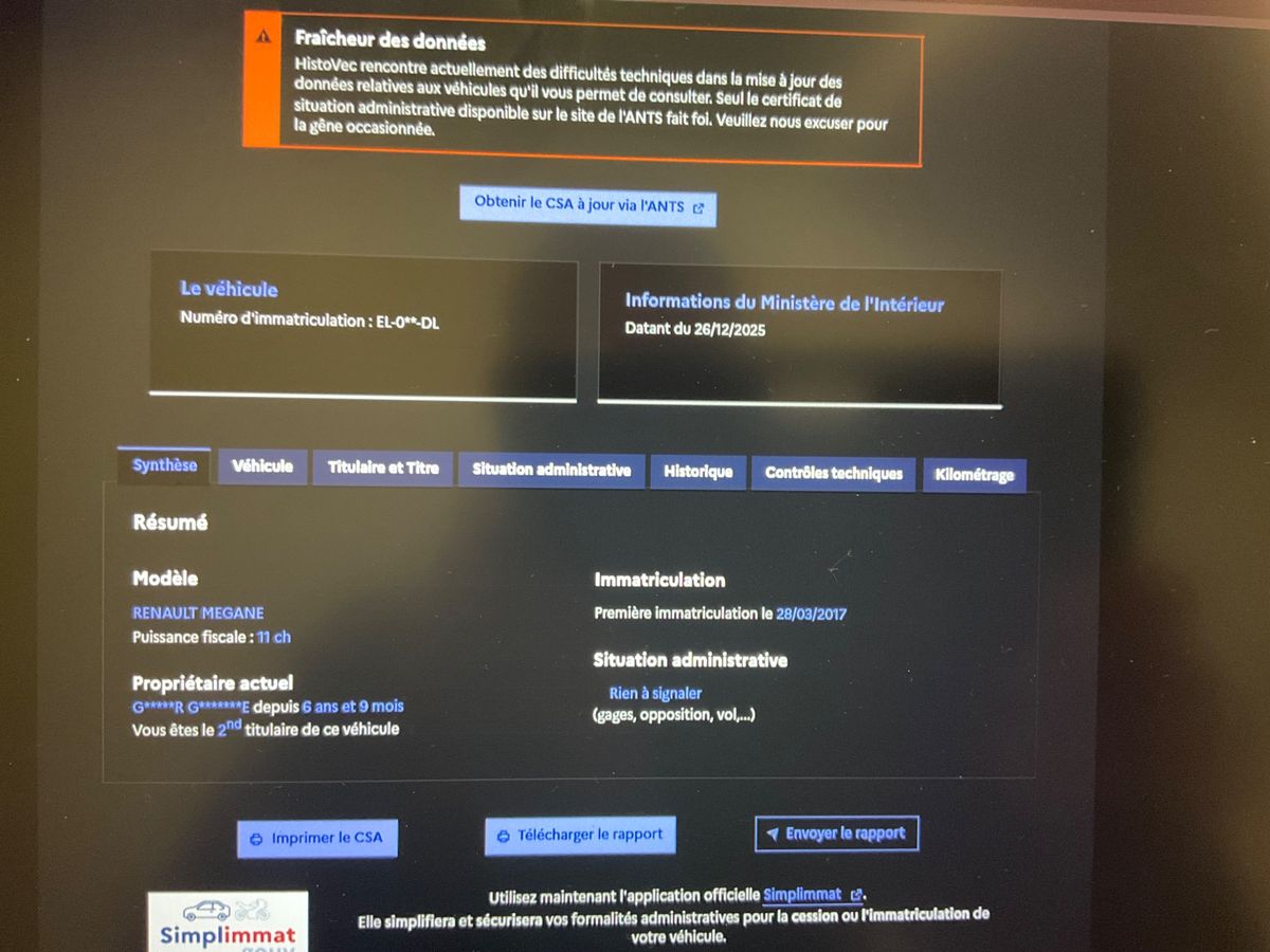 Renault Megane d'occasion