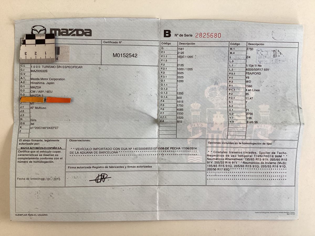 Mazda 5 1.6 CD Diesel Active