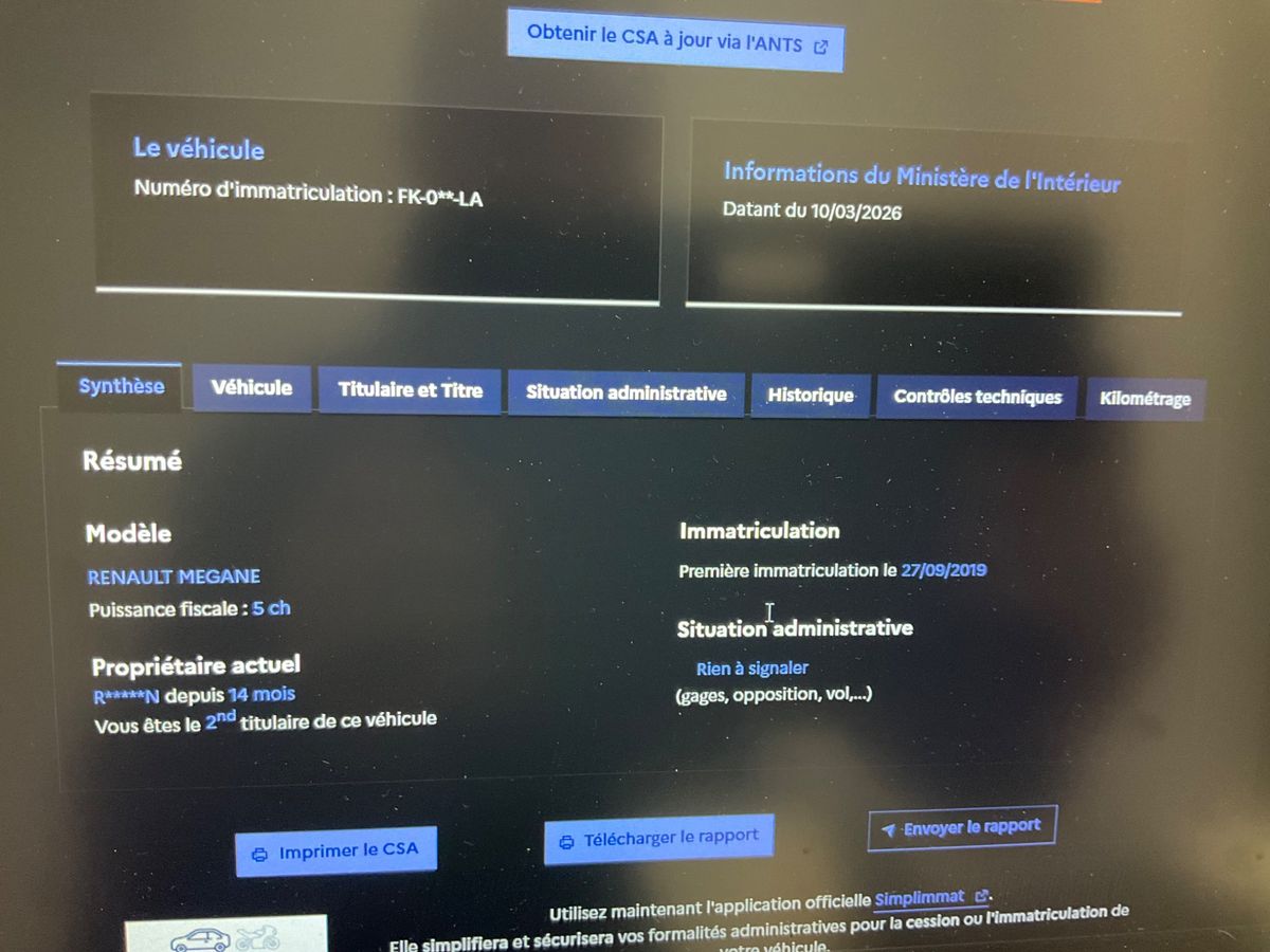 Renault Megane d'occasion