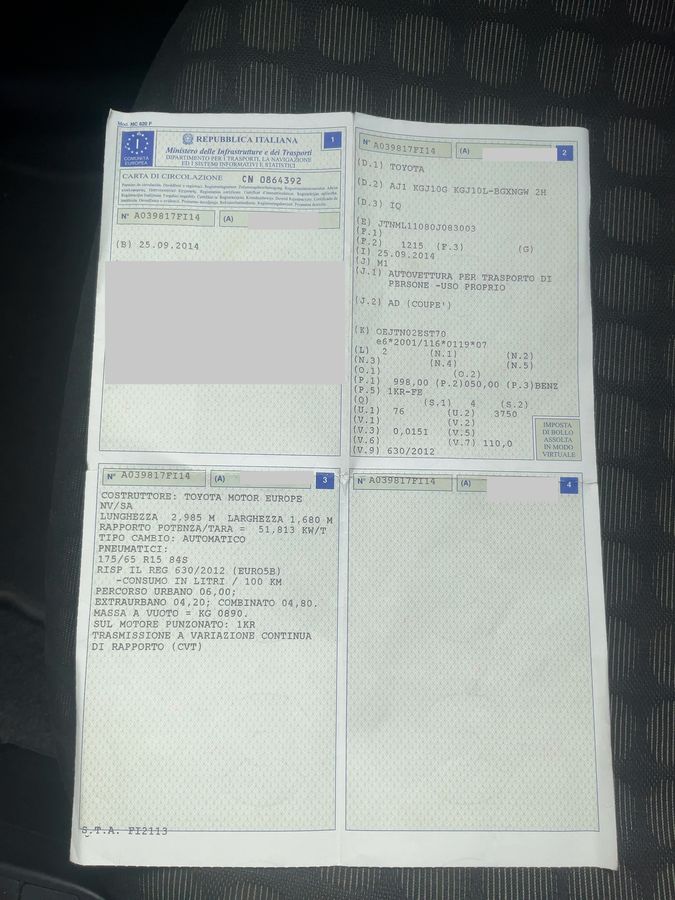 Toyota iQ d'occasion