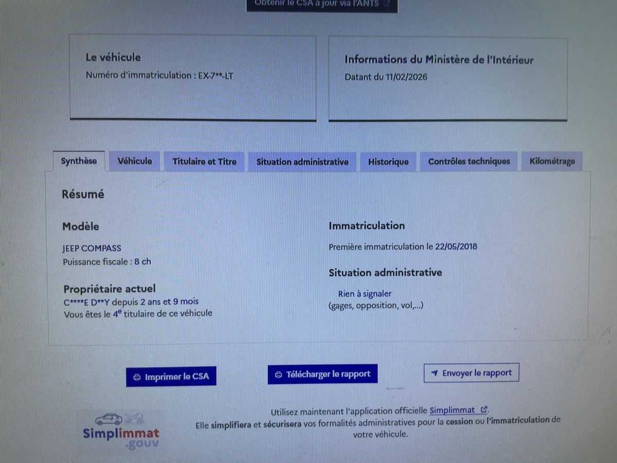 Jeep Compass d'occasion