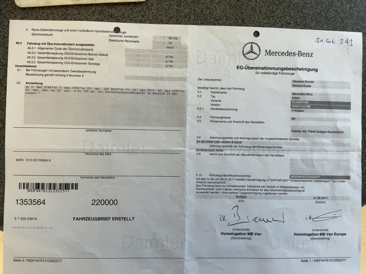 Mercedes-Benz V-Klasse d'occasion