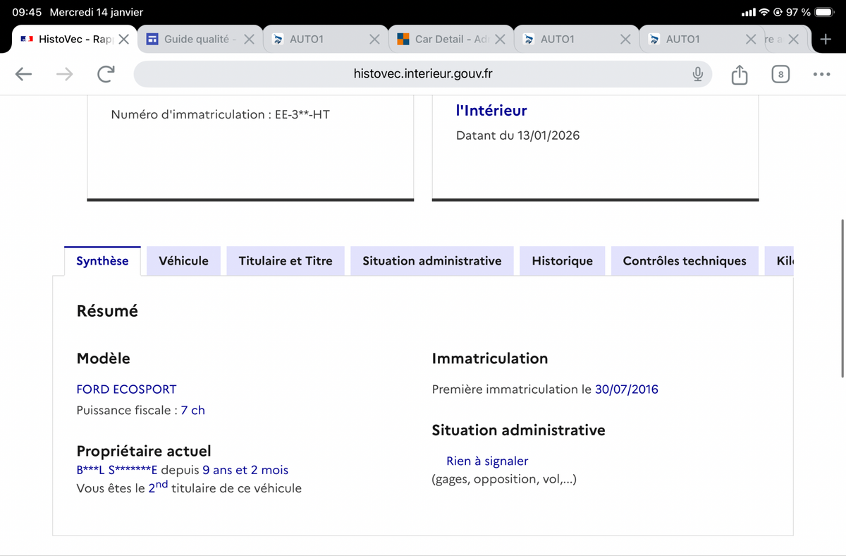 Ford EcoSport d'occasion