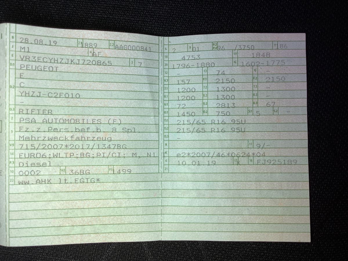 Peugeot Rifter d'occasion