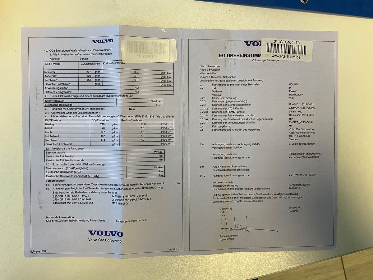 Volvo V90 d'occasion