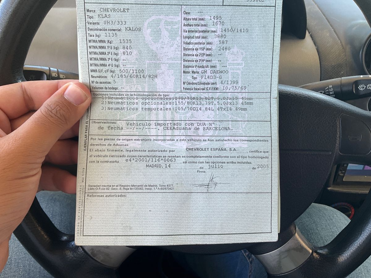 Chevrolet Kalos 1.4 SE