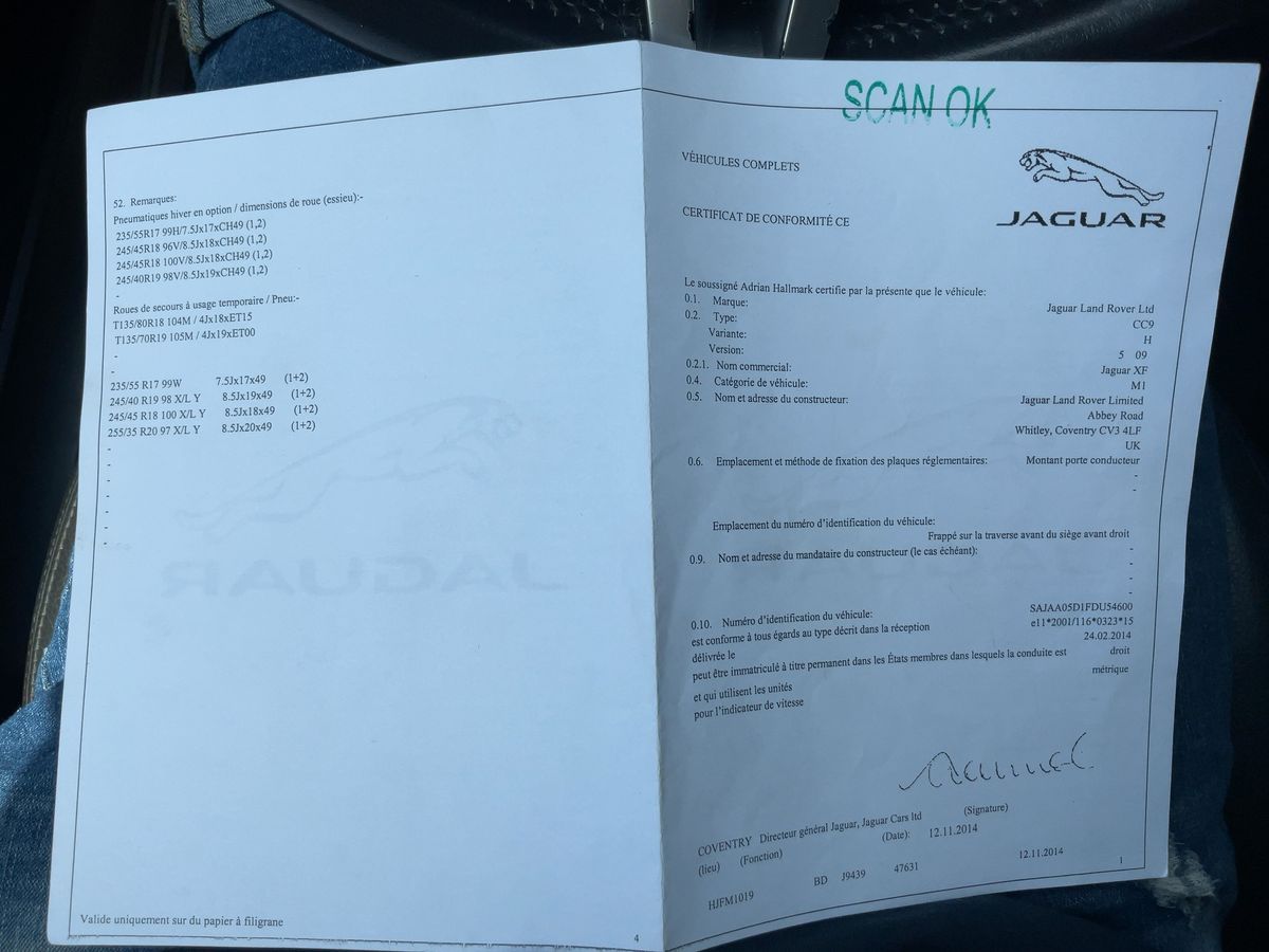 Jaguar XF d'occasion