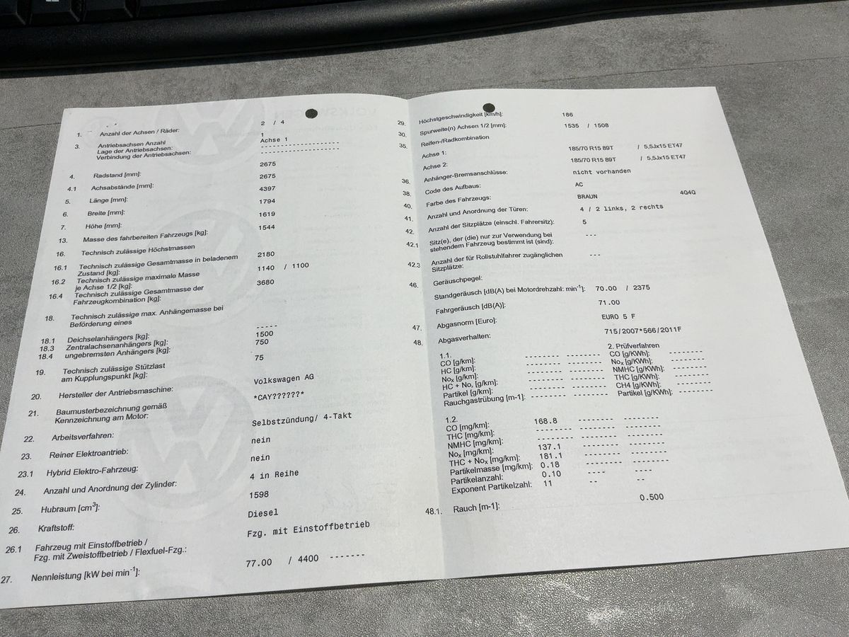 Volkswagen Touran 1.6 TDI Trendline BlueMotion