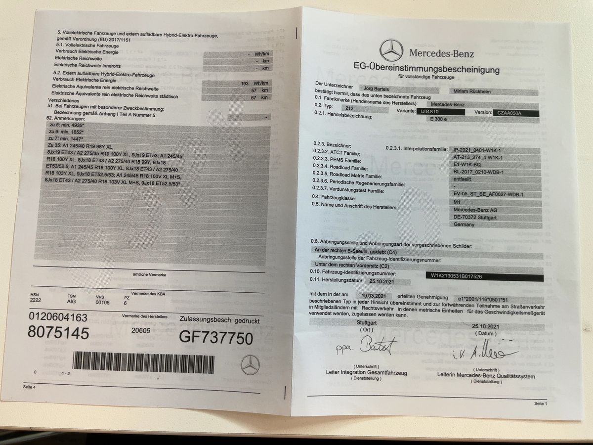 Mercedes-Benz E-Klasse d'occasion