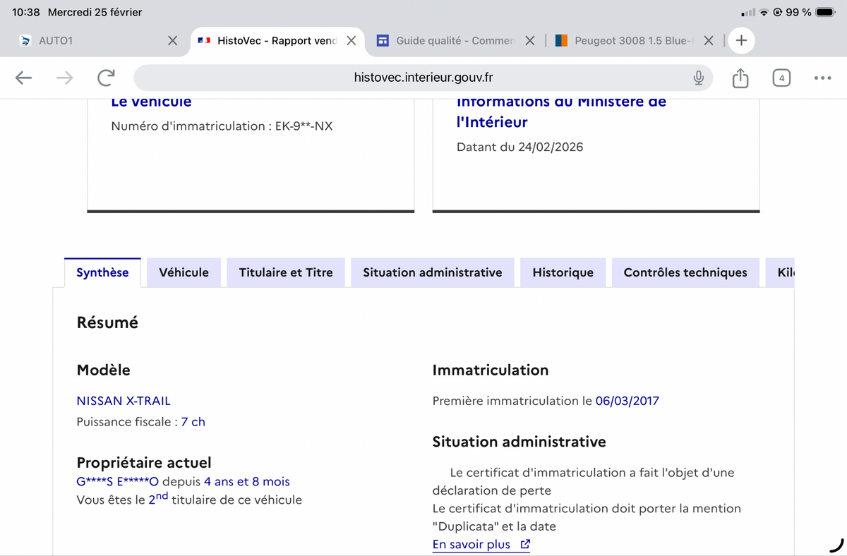 Nissan X-Trail d'occasion