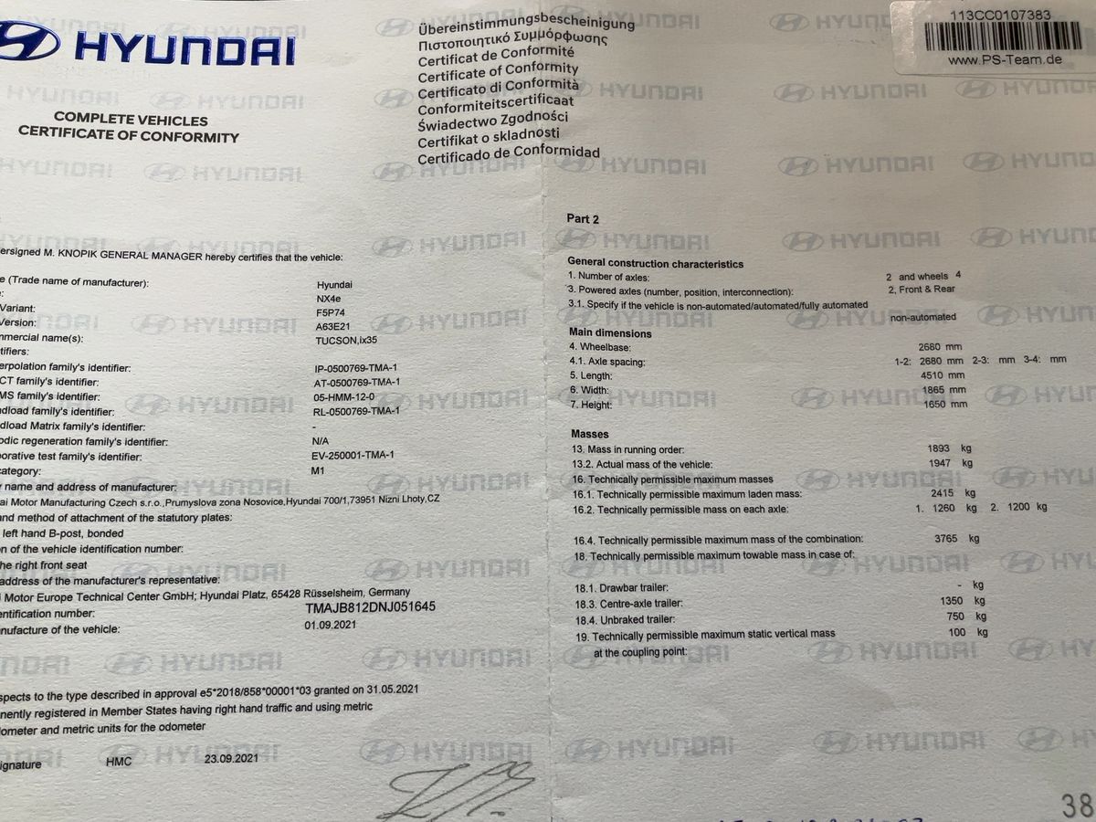 Hyundai Tucson d'occasion