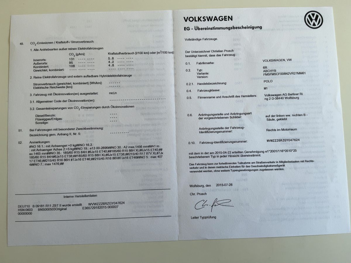 Volkswagen Polo 1.0 Lounge BlueMotion Tech