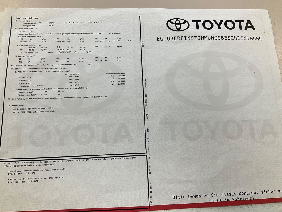 Toyota Avensis 1.8 Executive