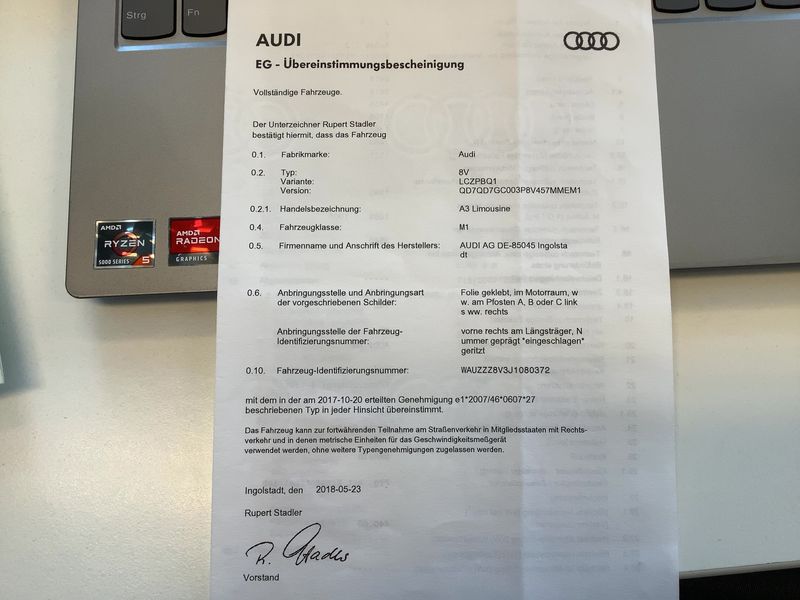 Audi A3 Limousine 2.0 TFSI quattro Sport — zdjęcie 16