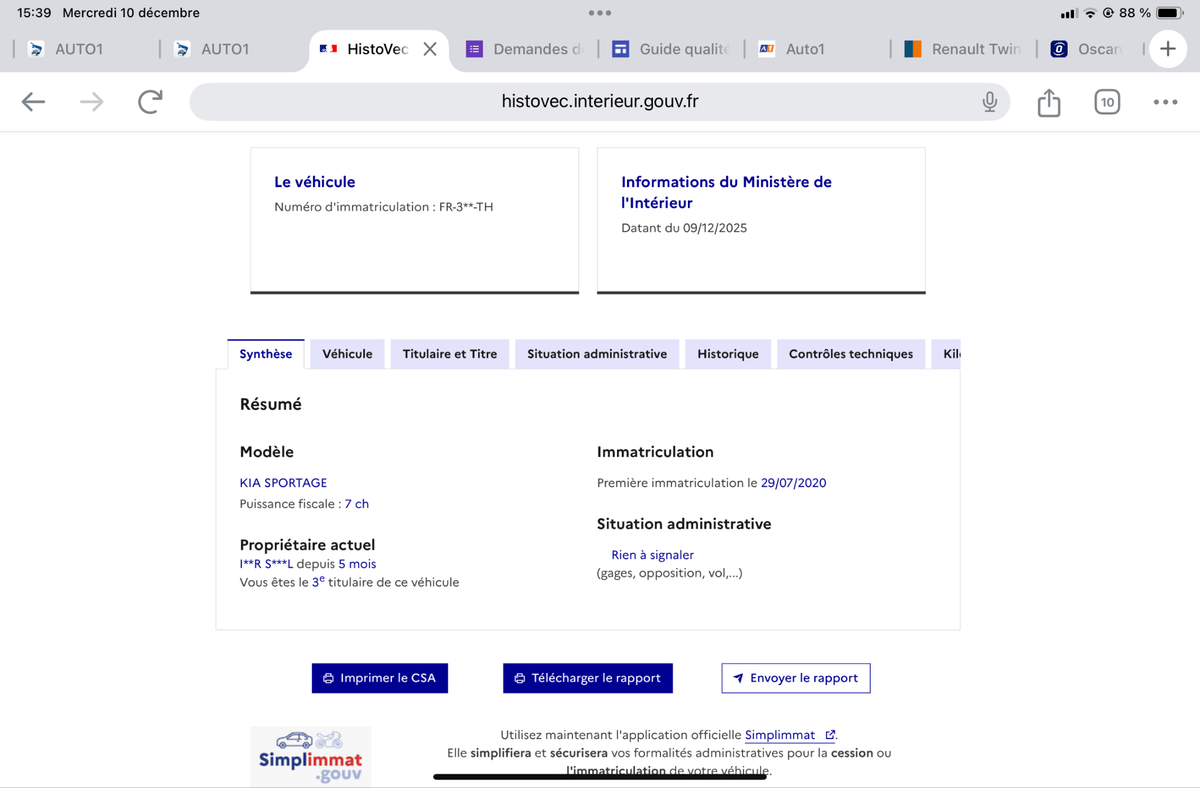 Kia Sportage d'occasion