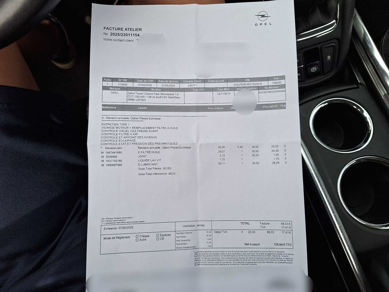 Opel Zafira Tourer 1.6 CDTI Cosmo Pack — zdjęcie 20