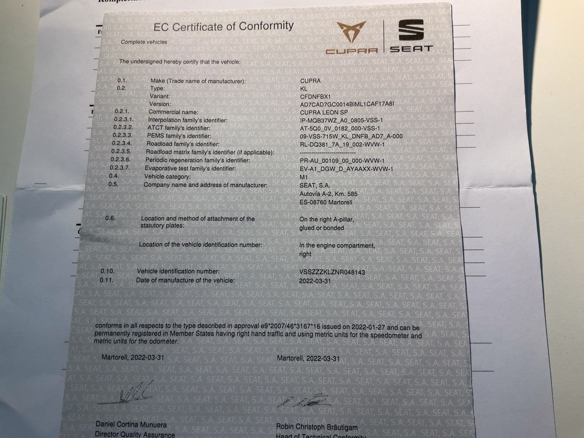 Cupra Leon 2.0 TSI VZ 4Drive