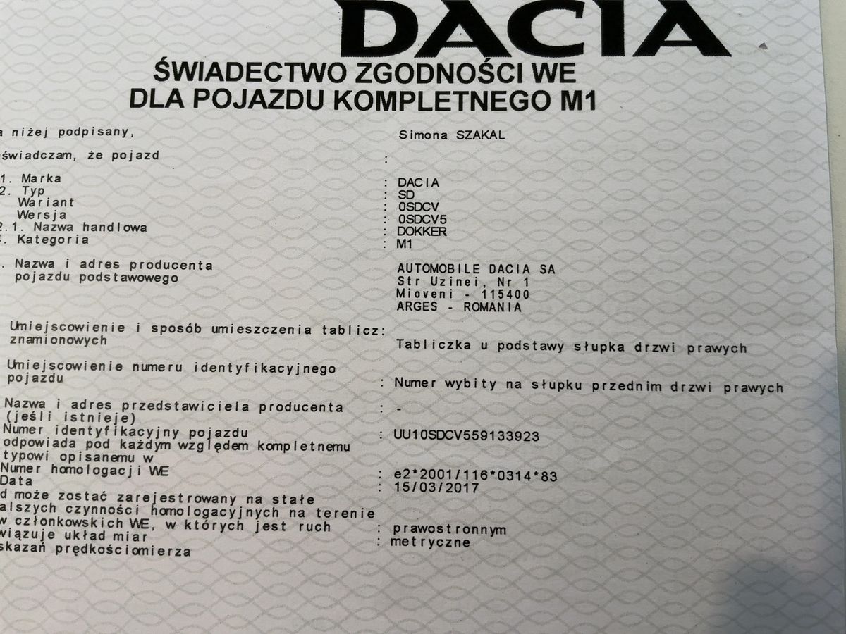 Dacia Dokker d'occasion