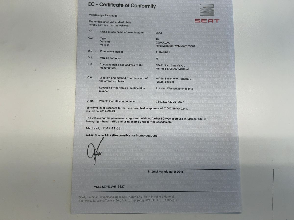 Seat Alhambra d'occasion