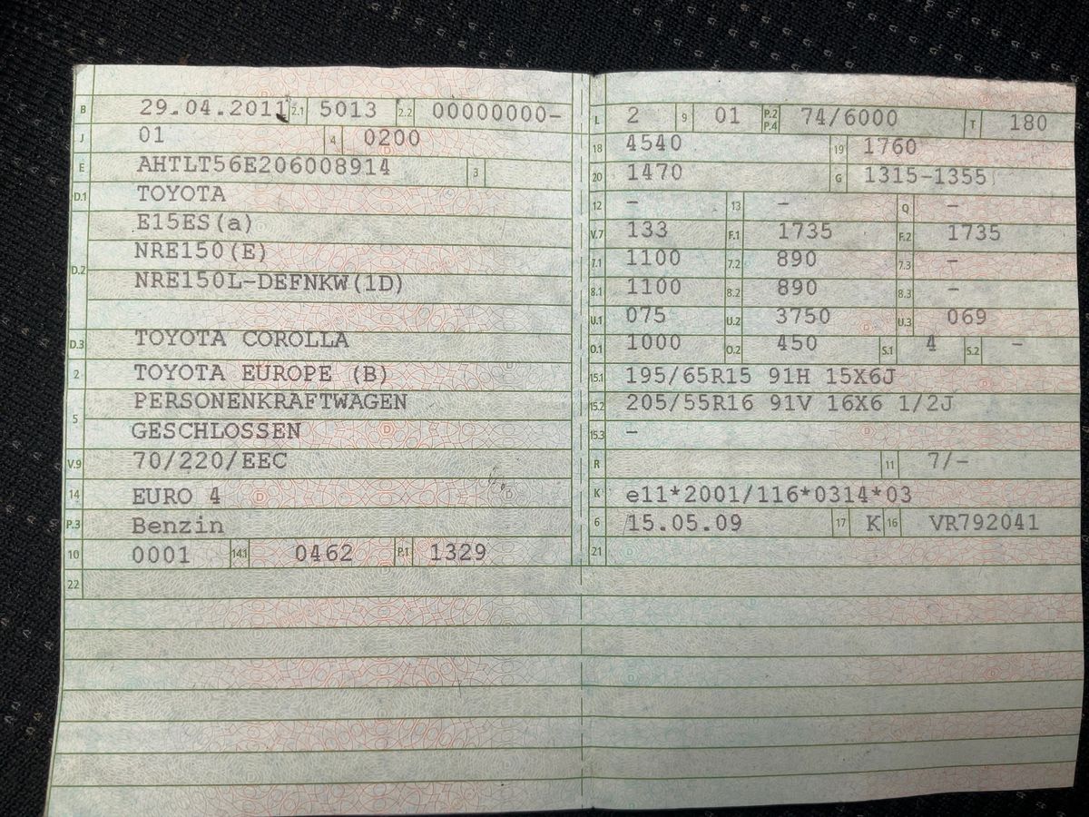 Toyota Corolla 1.3 Luna