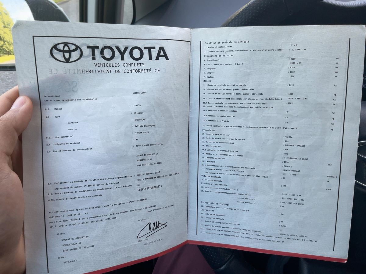 Toyota Auris d'occasion