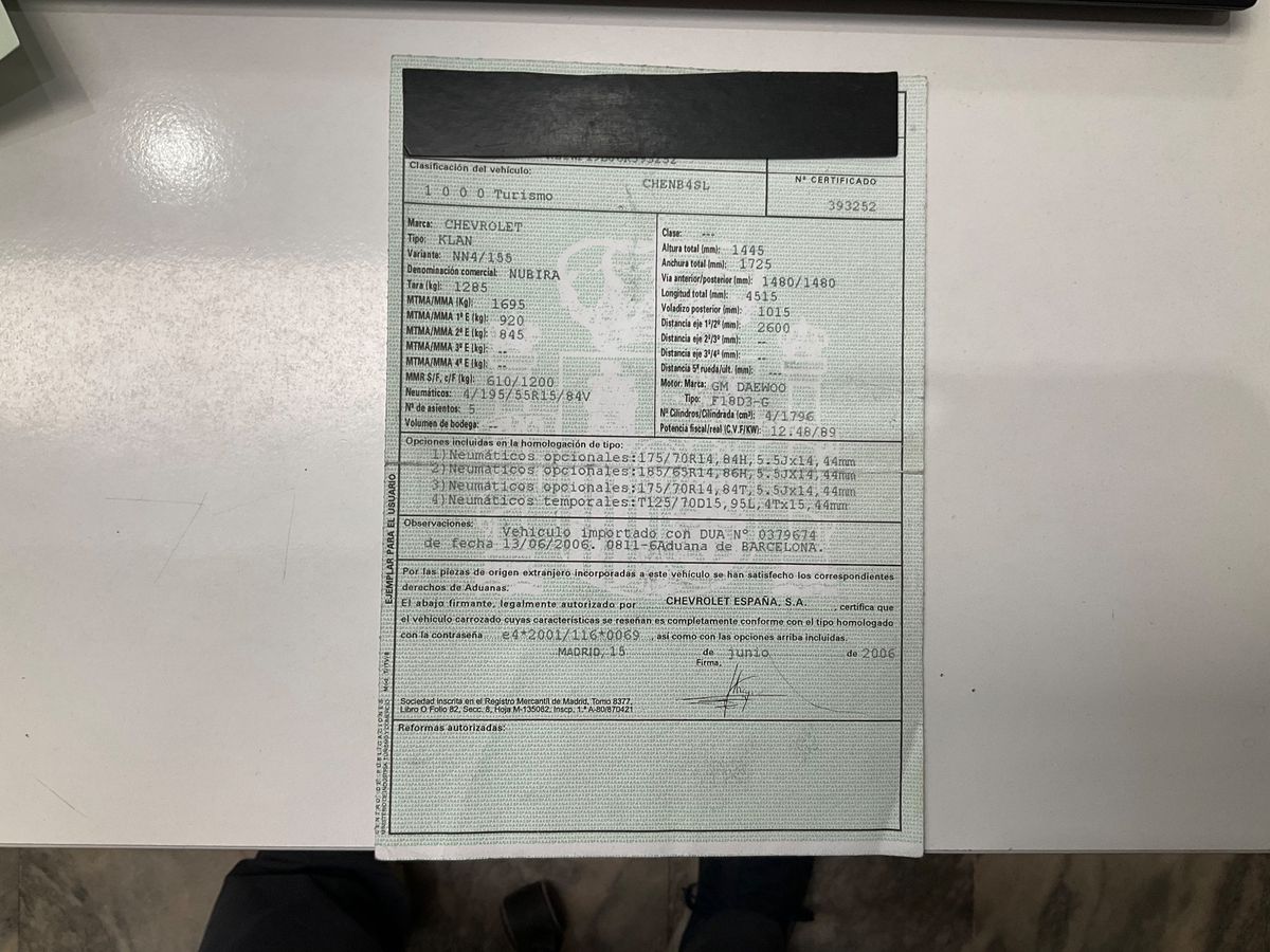 Chevrolet Nubira d'occasion