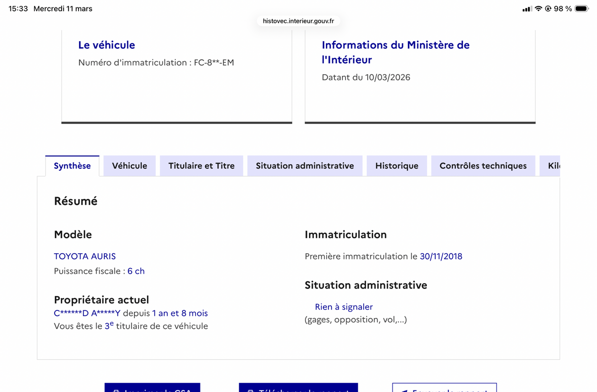 Toyota Auris d'occasion