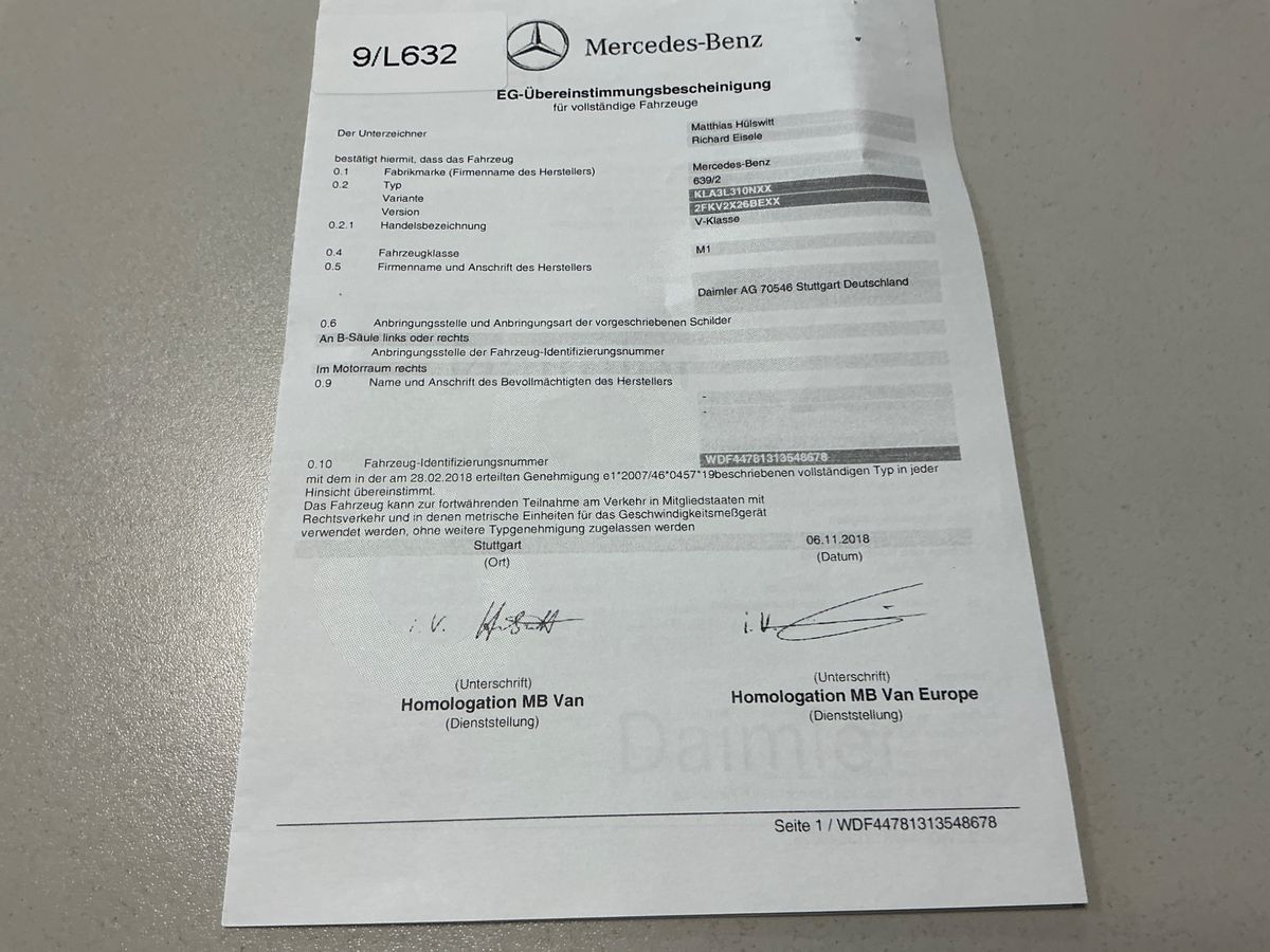 Mercedes-Benz V-Klasse d'occasion
