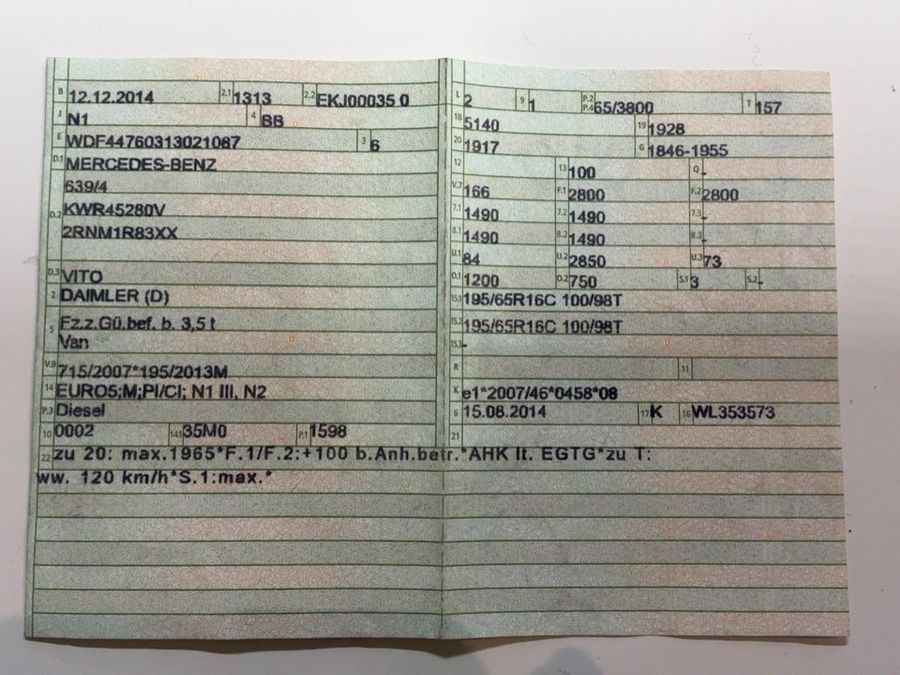 Mercedes-Benz Vito 109 CDI lang