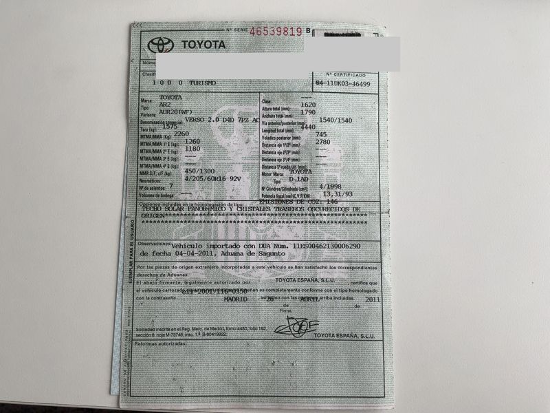 Toyota Verso 2.0 D-4D Active 2011 – снимка 21