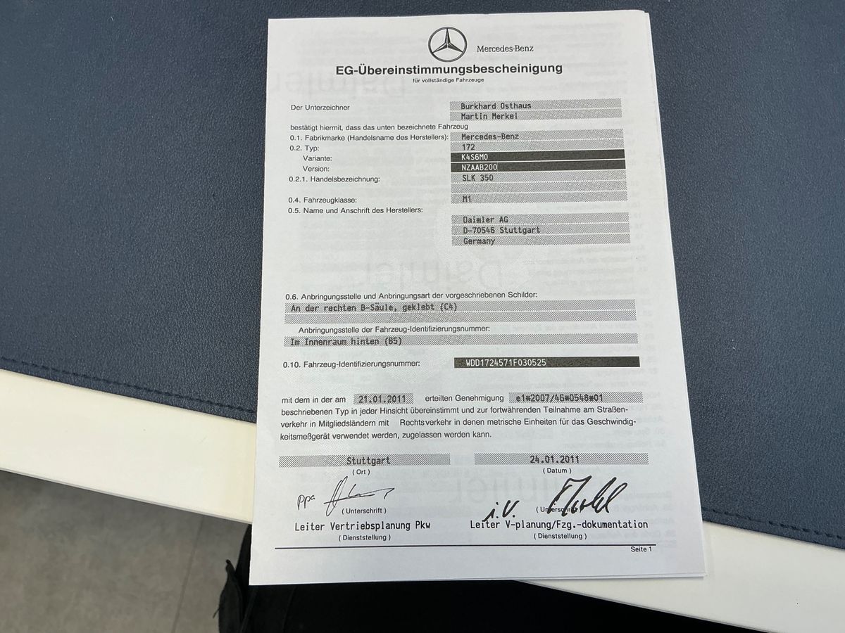 Mercedes-Benz SLK-Klasse SLK 350 BlueEfficiency