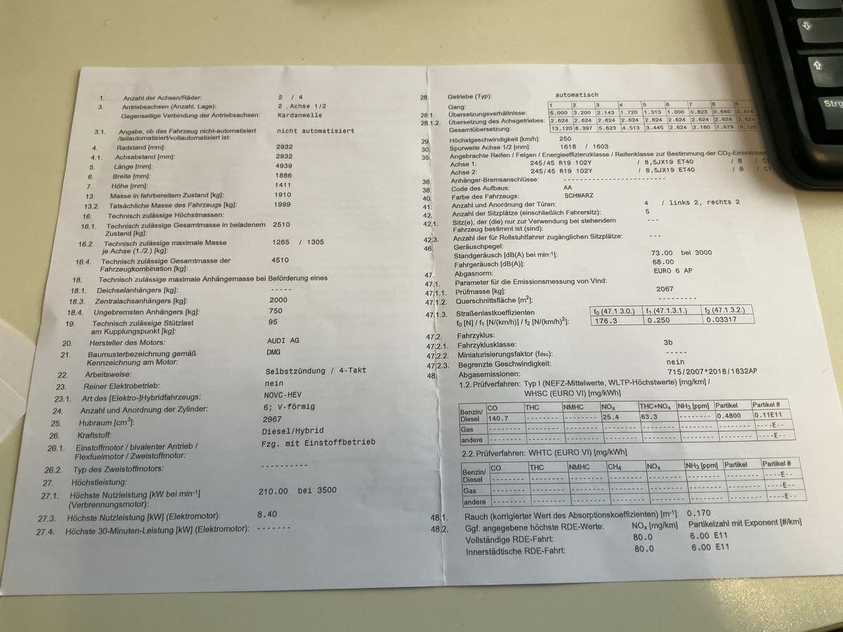 Audi A6 50 TDI Mild-Hybrid quattro Sport