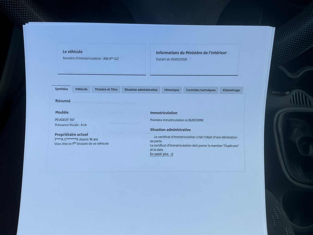 Peugeot 107 d'occasion