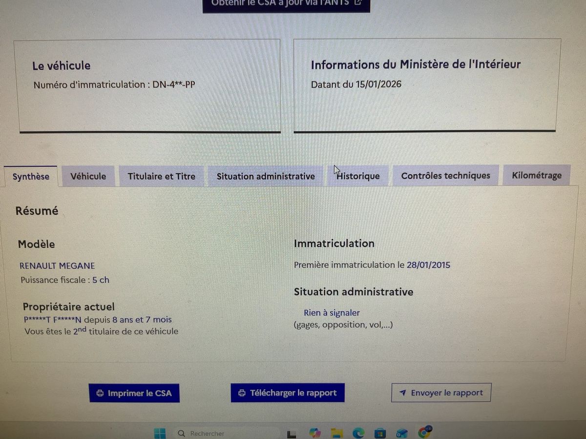 Renault Megane d'occasion