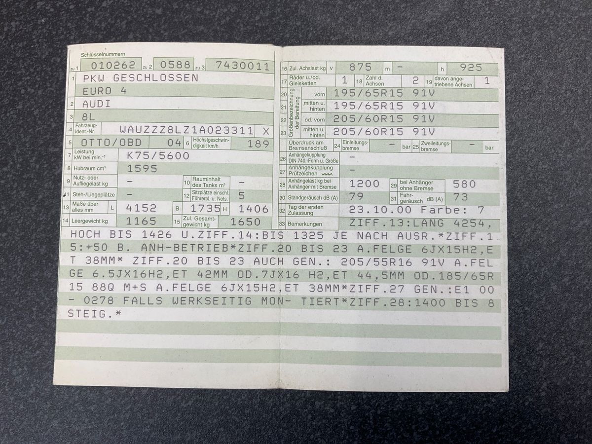 Audi A3 1.6 Ambiente