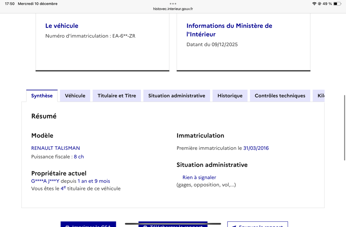 Renault Talisman d'occasion