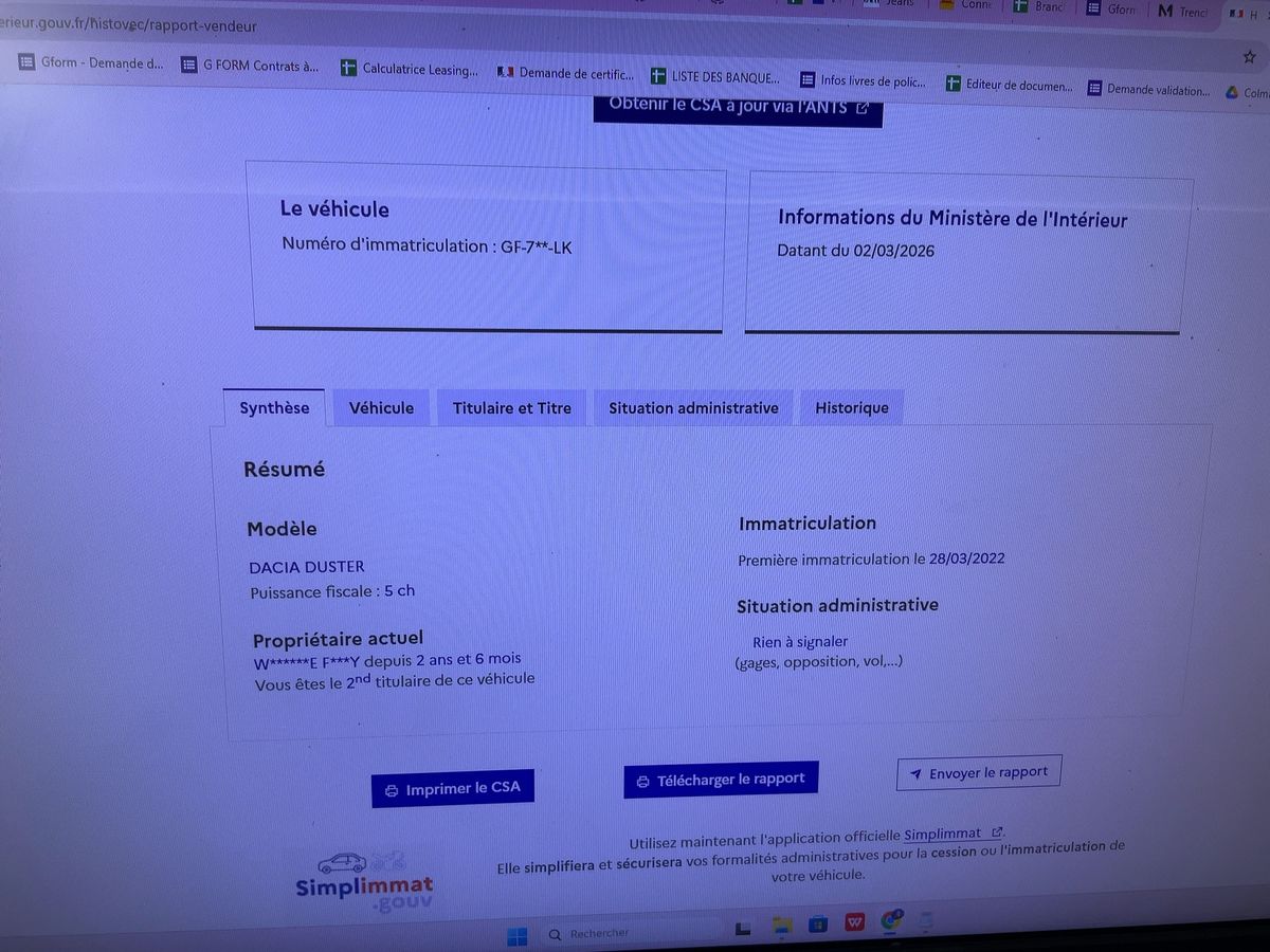 Dacia Duster d'occasion