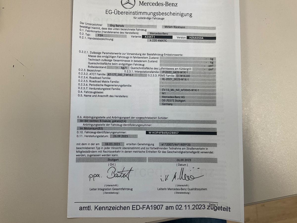 Mercedes-Benz A-Klasse A 220 4Matic Progressive