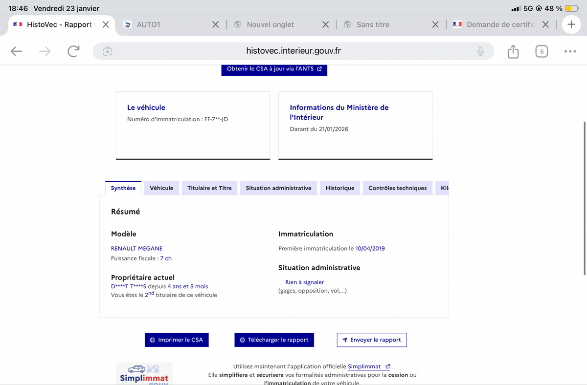 Renault Megane d'occasion