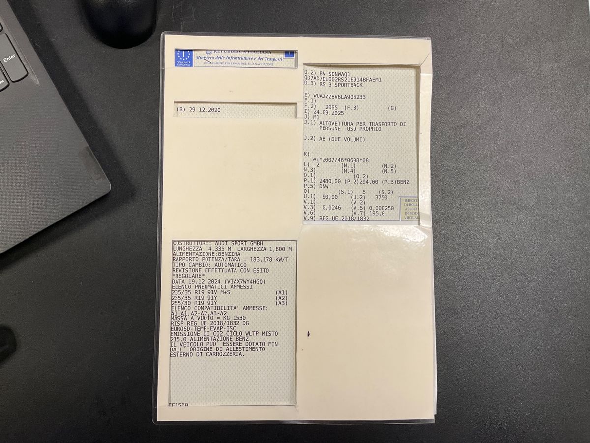 Audi RS 3 Sportback 2.5 TFSI quattro