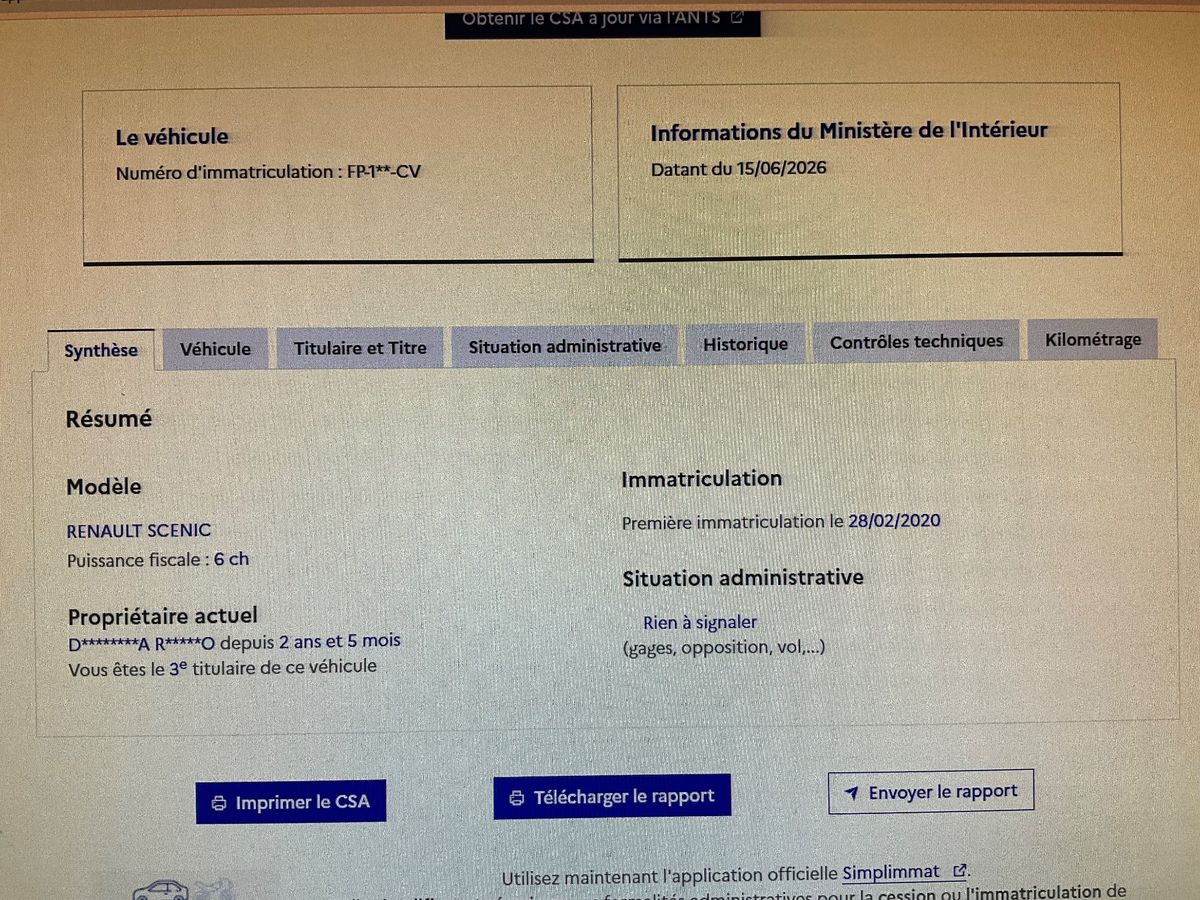 Renault Scenic d'occasion