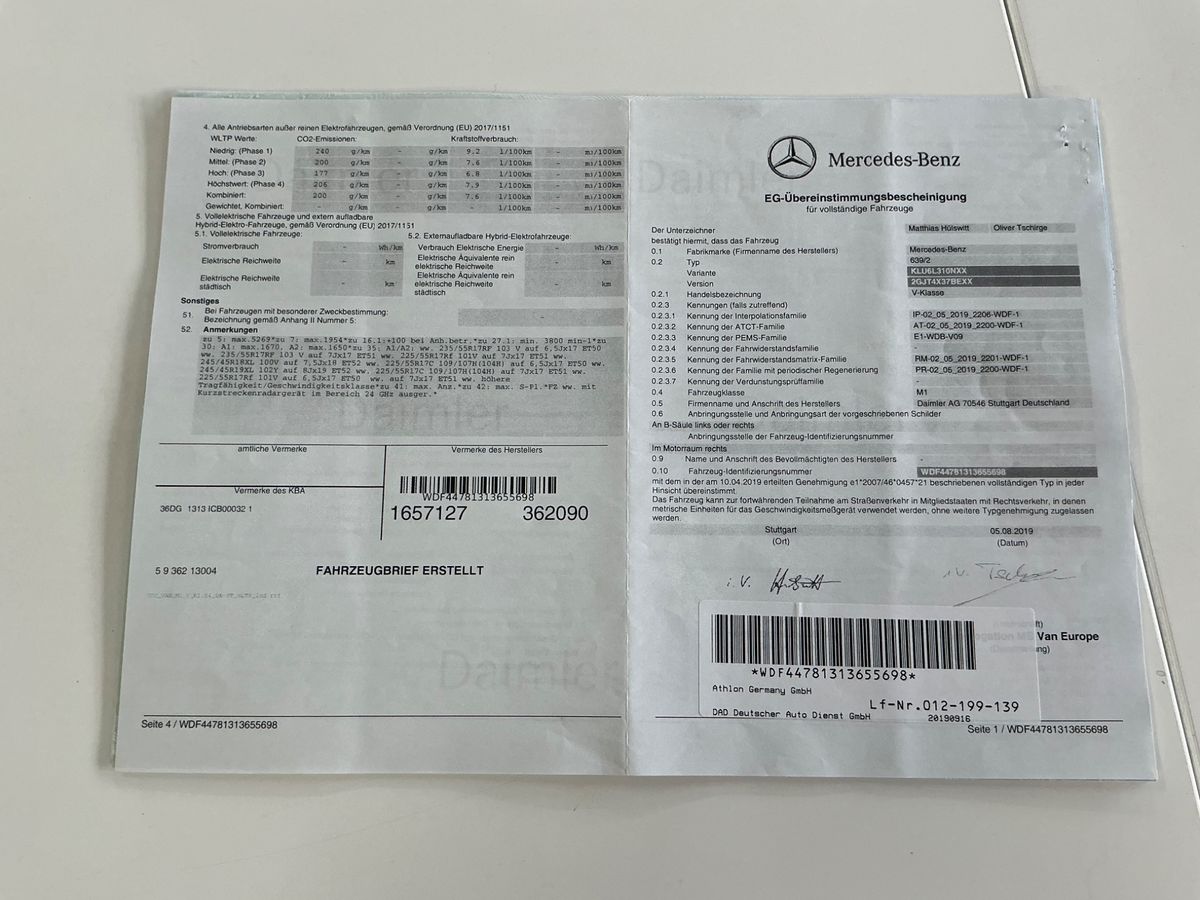 Mercedes-Benz V-Klasse d'occasion