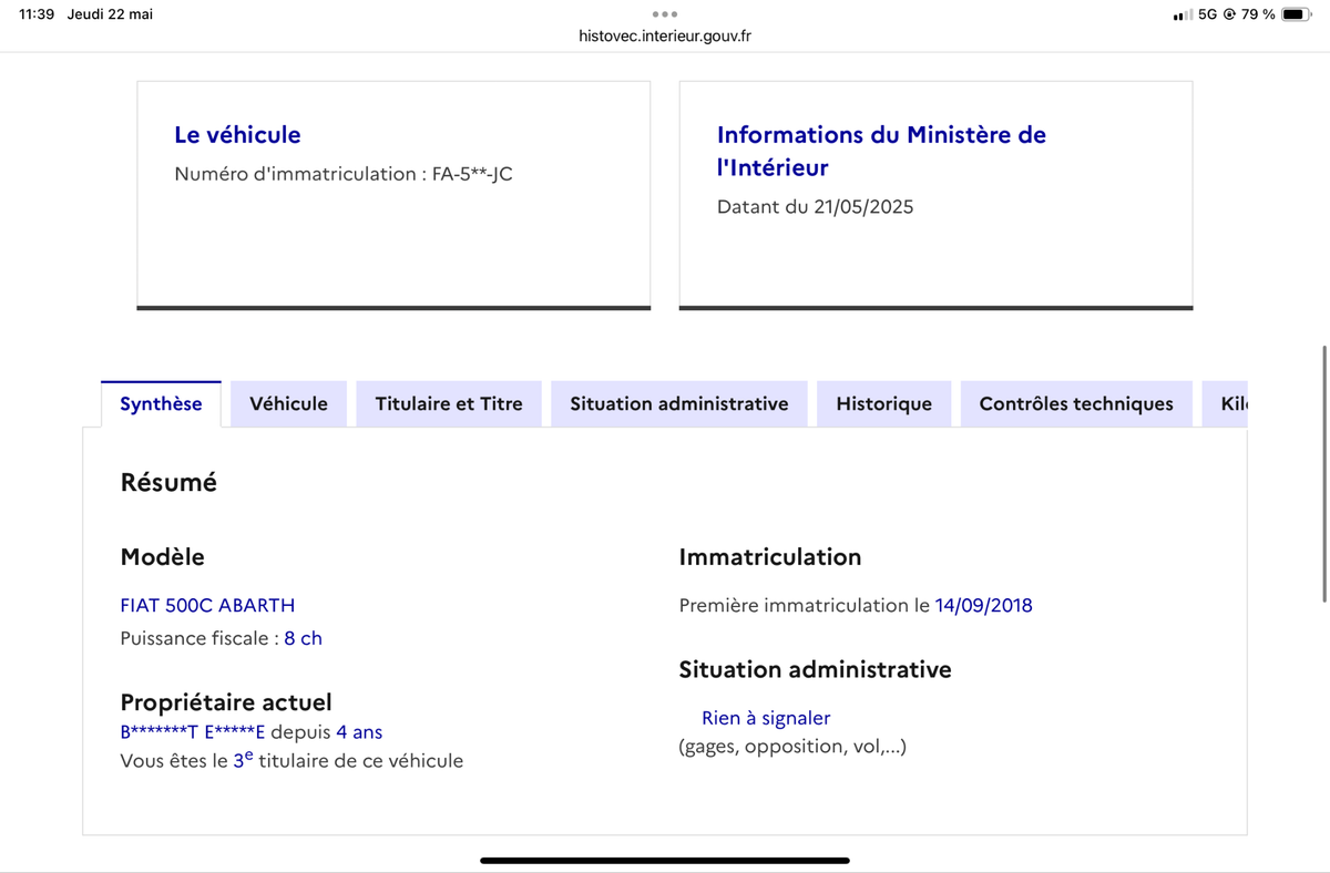 Abarth 595 d'occasion