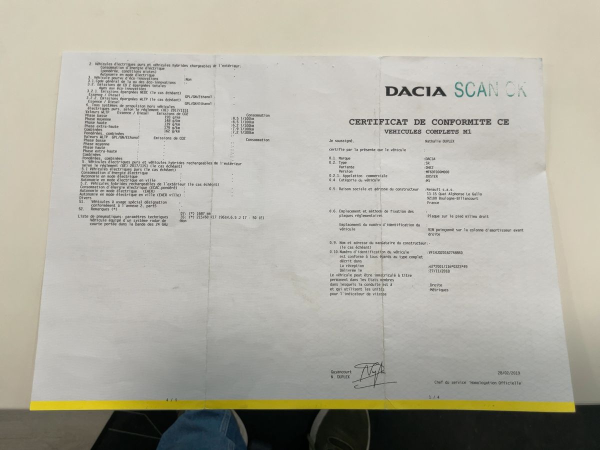 Dacia Duster d'occasion