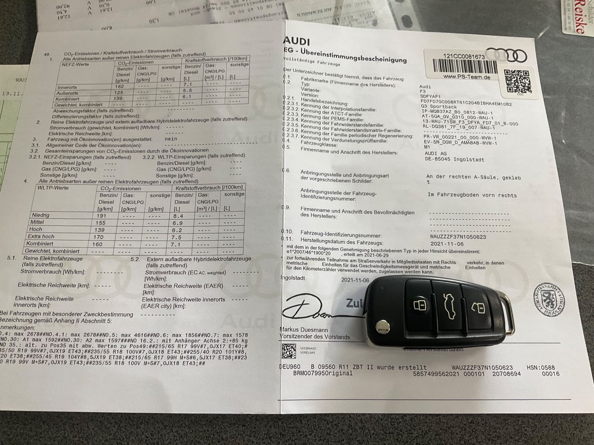 Audi Q3 Sportback 35 TFSI ACT S line