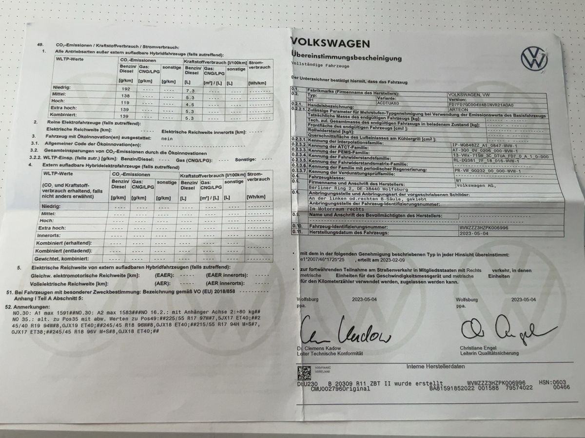Volkswagen Arteon d'occasion